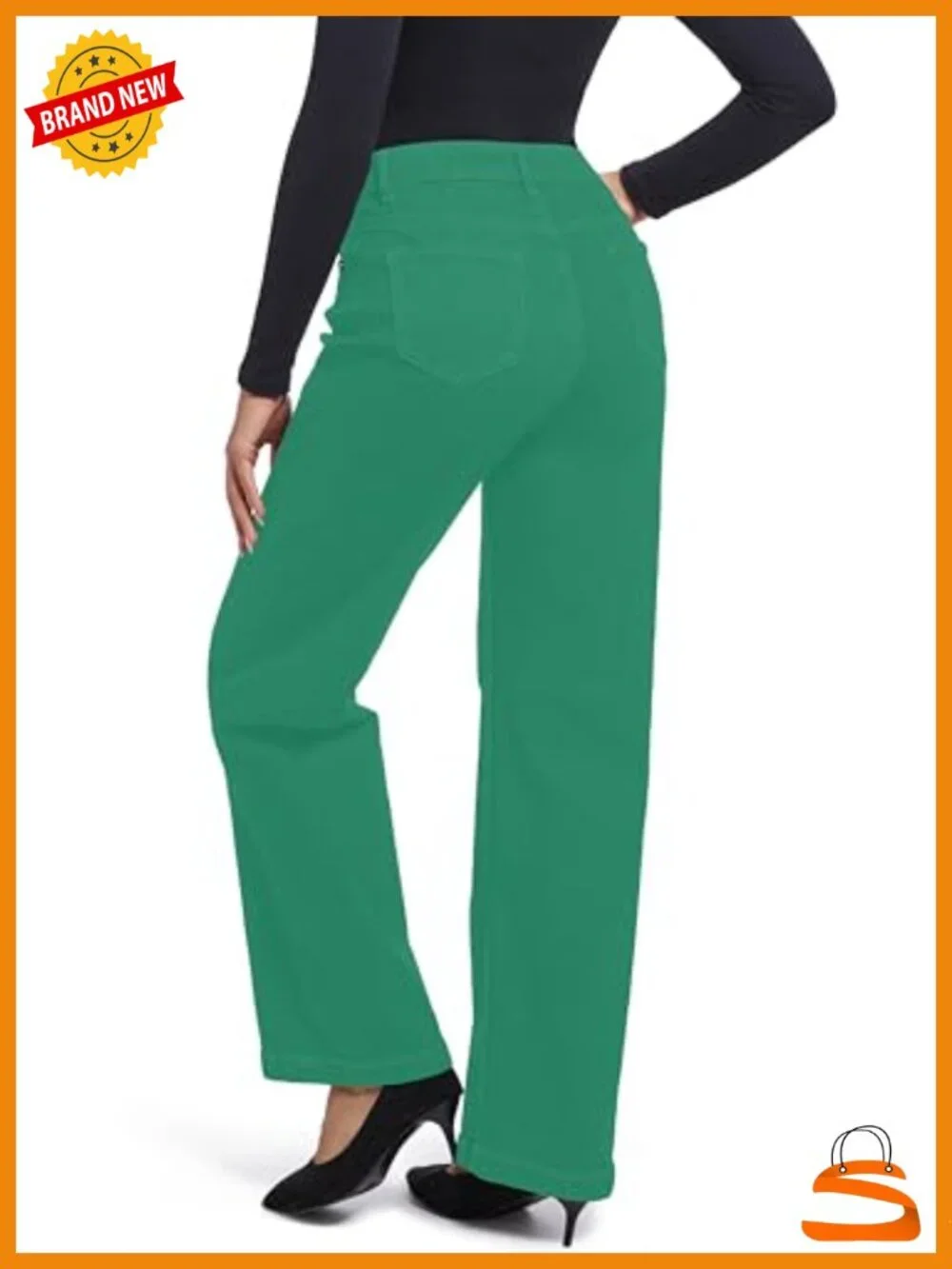 High Waisted Straight Leg Stretch Jeans Mom Jeans